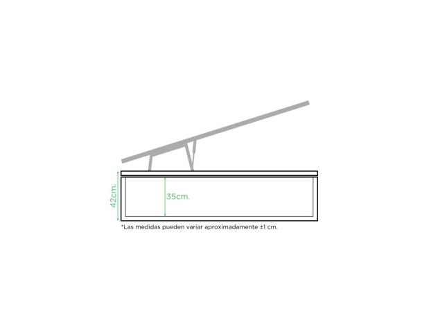 CANAPÉ ZANNY PLUS 42CM ALTO
