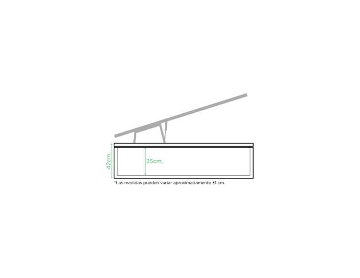 CANAPÉ ZANNY PLUS 42CM ALTO