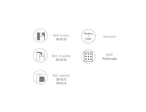 BUTACA GIRATORIA DAKOTA