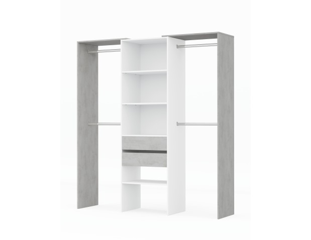 ARMARIO VESTIDOR CON ESTANTERIA Y CAJONES