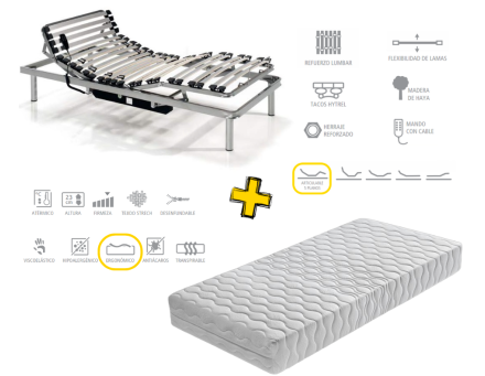 PACK ALMUSAY - CAMA ARTICULADA + COLCHÓN