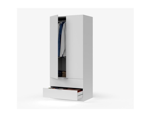 ARMARIO DE 2 PUERTAS CON 2 CAJONES