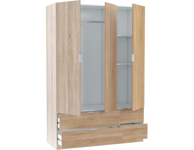 ARMARIO DE 3 PUERTA CON 4 CAJONES