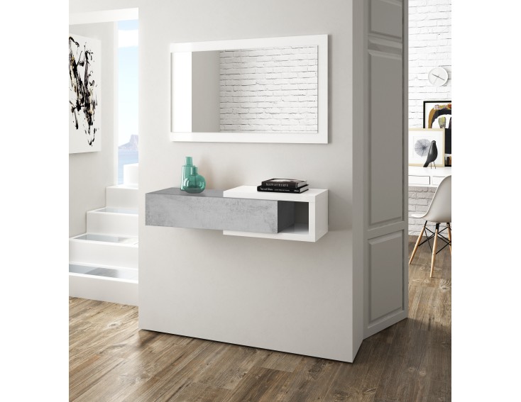 RECIBIDOR CON CAJON Y ESPEJO