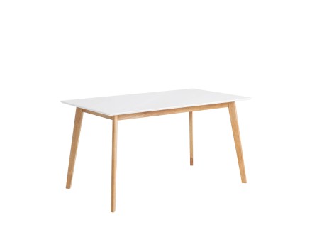 Mesa fija ALICE 120 blanco/roble