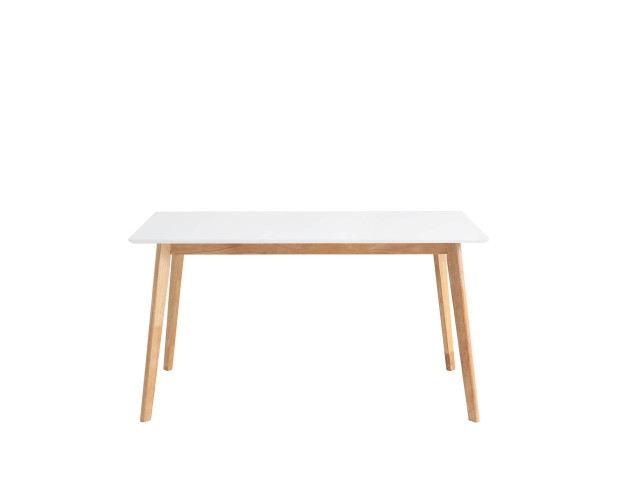 Mesa fija ALICE 120 blanco/roble