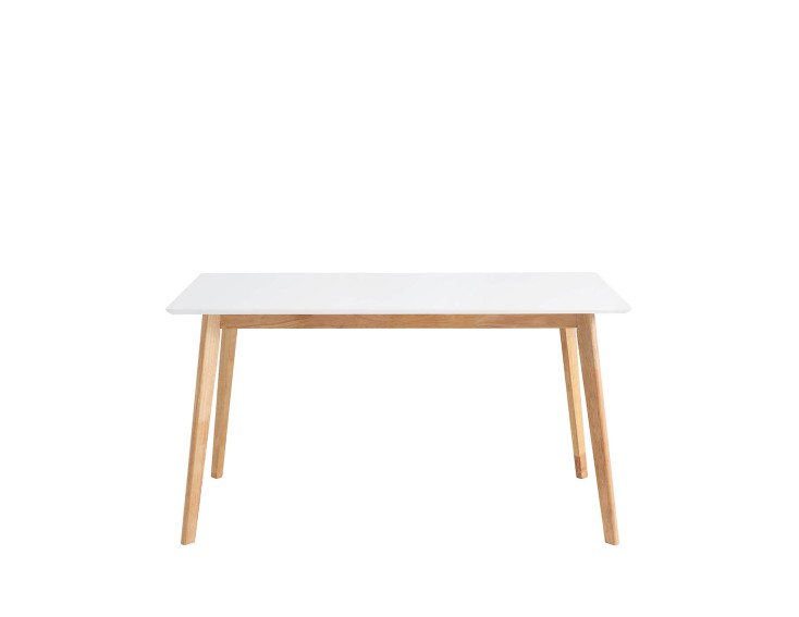 Mesa fija ALICE 120 blanco/roble