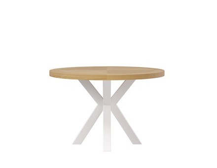 Mesa fija BEVERLY 100 roble/blanco 2