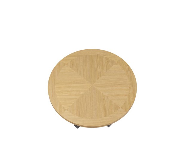 Mesa fija BEVERLY 120 roble/negro