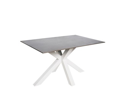 Mesa fija JOYCE 140 gris/blanco 2