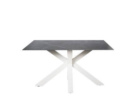 Mesa fija JOYCE 140 negro/blanco 2