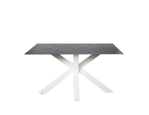 Mesa fija JOYCE 140 negro/blanco