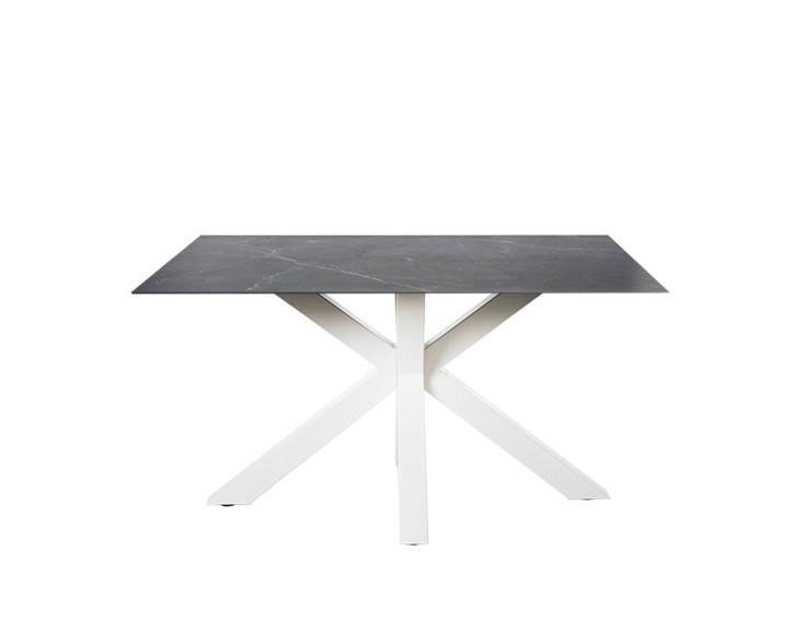 Mesa fija JOYCE 140 negro/blanco