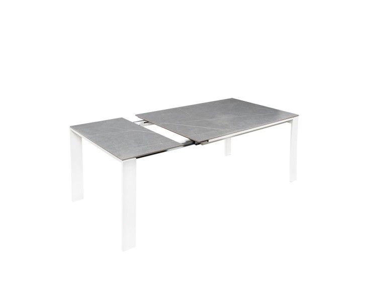 Mesa ext. JANET 140 gris/blanco