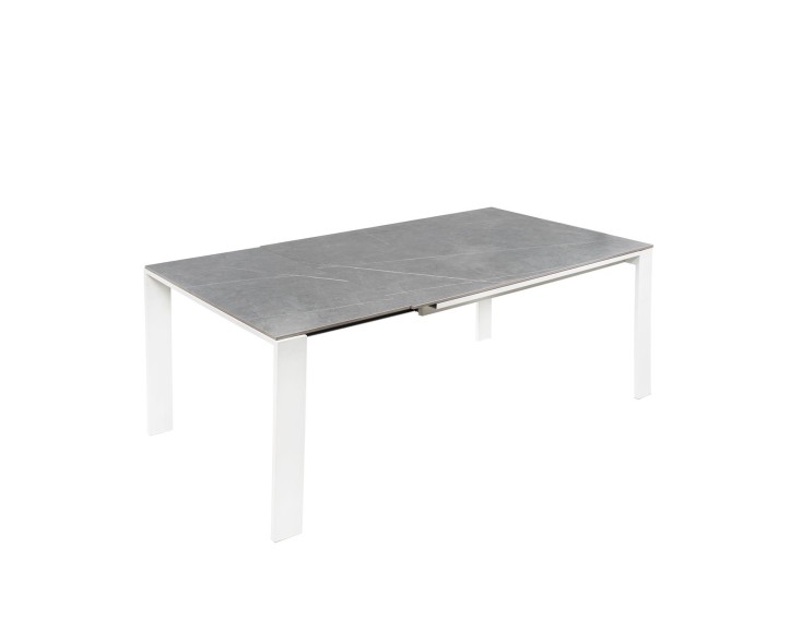 Mesa ext. JANET 140 gris/blanco