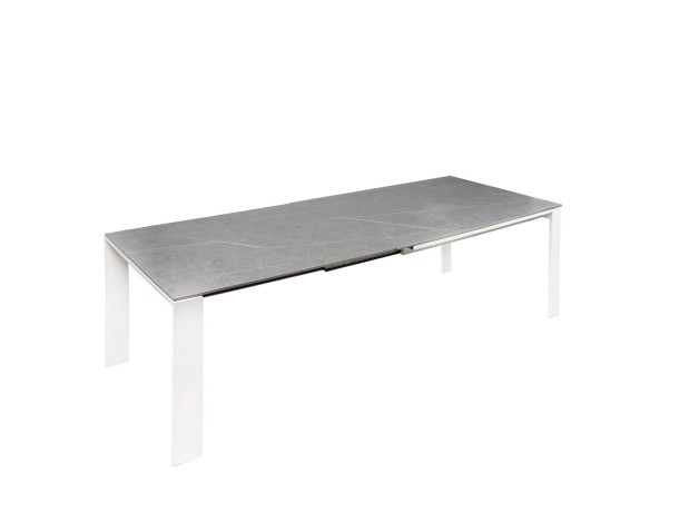 Mesa ext. JANET 140 gris/blanco