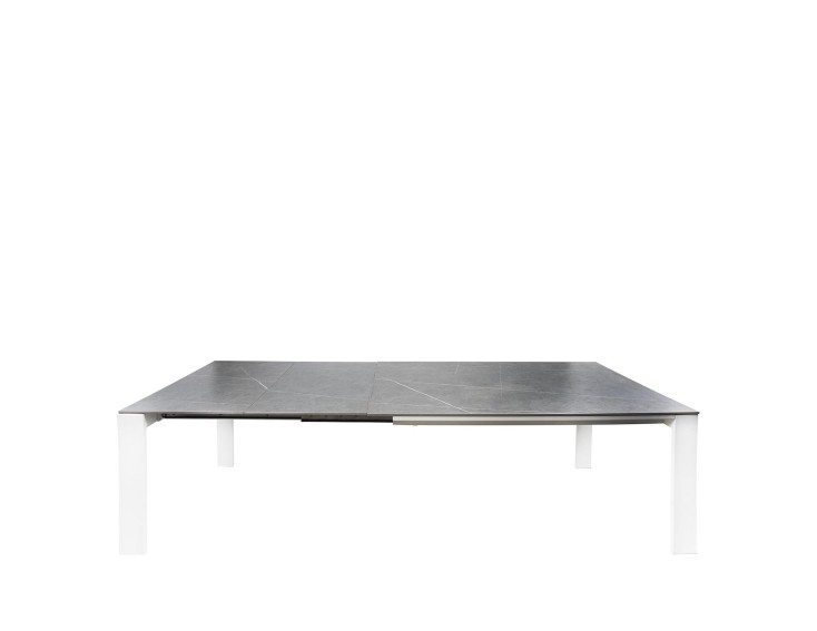 Mesa ext. JANET 140 gris/blanco