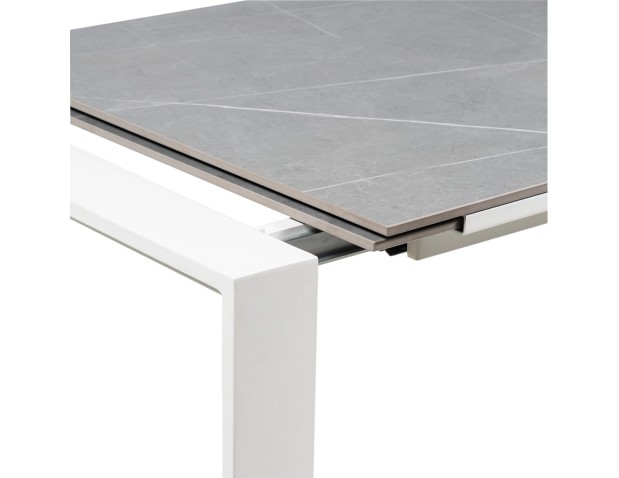 Mesa ext. JANET 140 gris/blanco