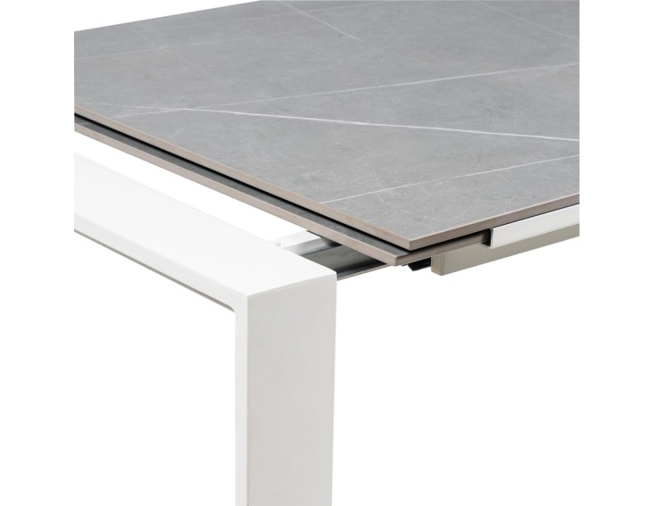 Mesa ext. JANET 140 gris/blanco