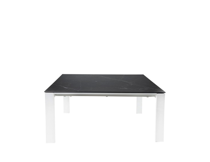 Mesa ext. JANET 140 negro/blanco