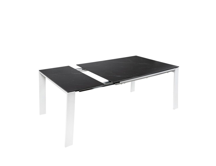 Mesa ext. JANET 140 negro/blanco