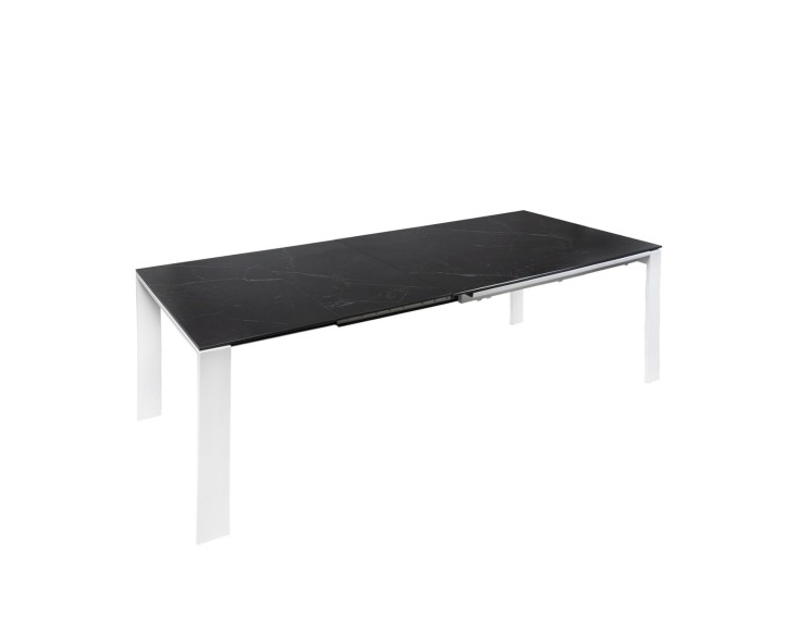 Mesa ext. JANET 140 negro/blanco