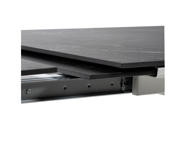 Mesa ext. JANET 140 negro/blanco